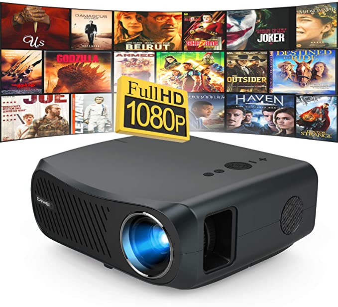 Full HD 1280 x 720 Home Theatre Projector 2800 Lumens with Built in Speaker, HDMI, VGA, USB, AV in, mSD Slot, AUX Out, 1080p Support and Remote Control