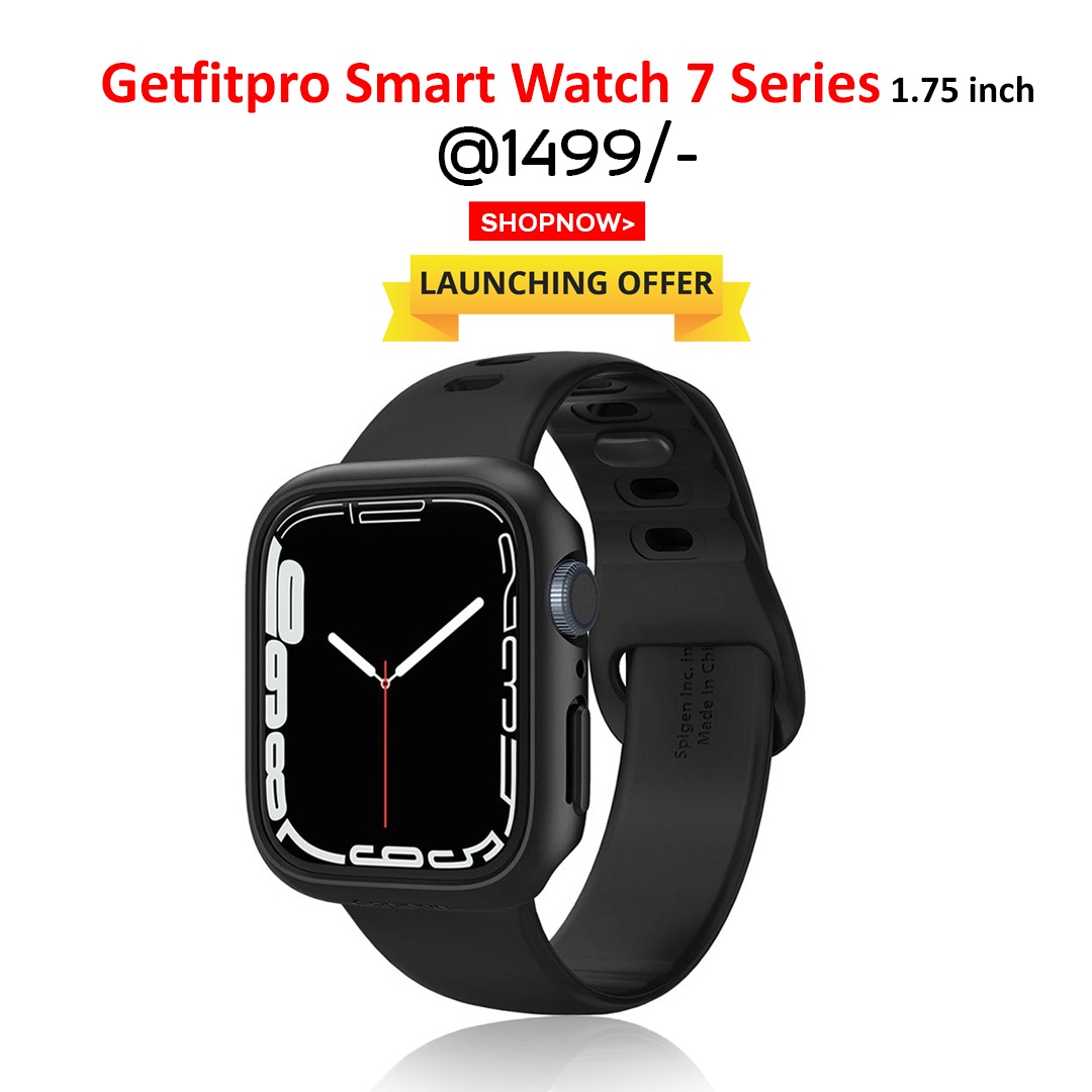 Getfitpro Smart Watch Series 7 Display 1.75 inch For Franchise Enquiry or for Bulk order call - 7065184067
