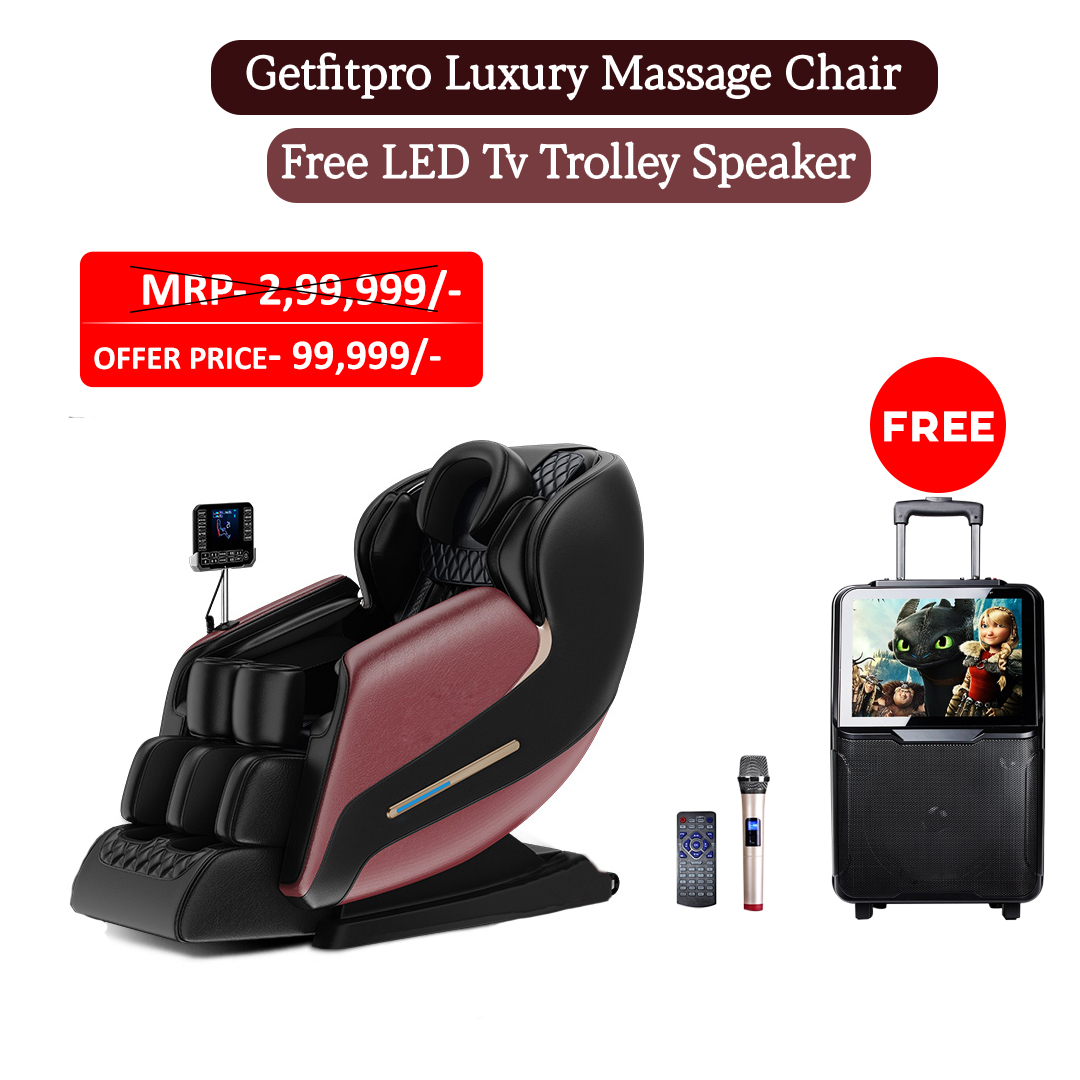 Luxury Massage Chair with free Led TV and Trolley Speaker Pre booking offer only Book Now and get Free Speaker