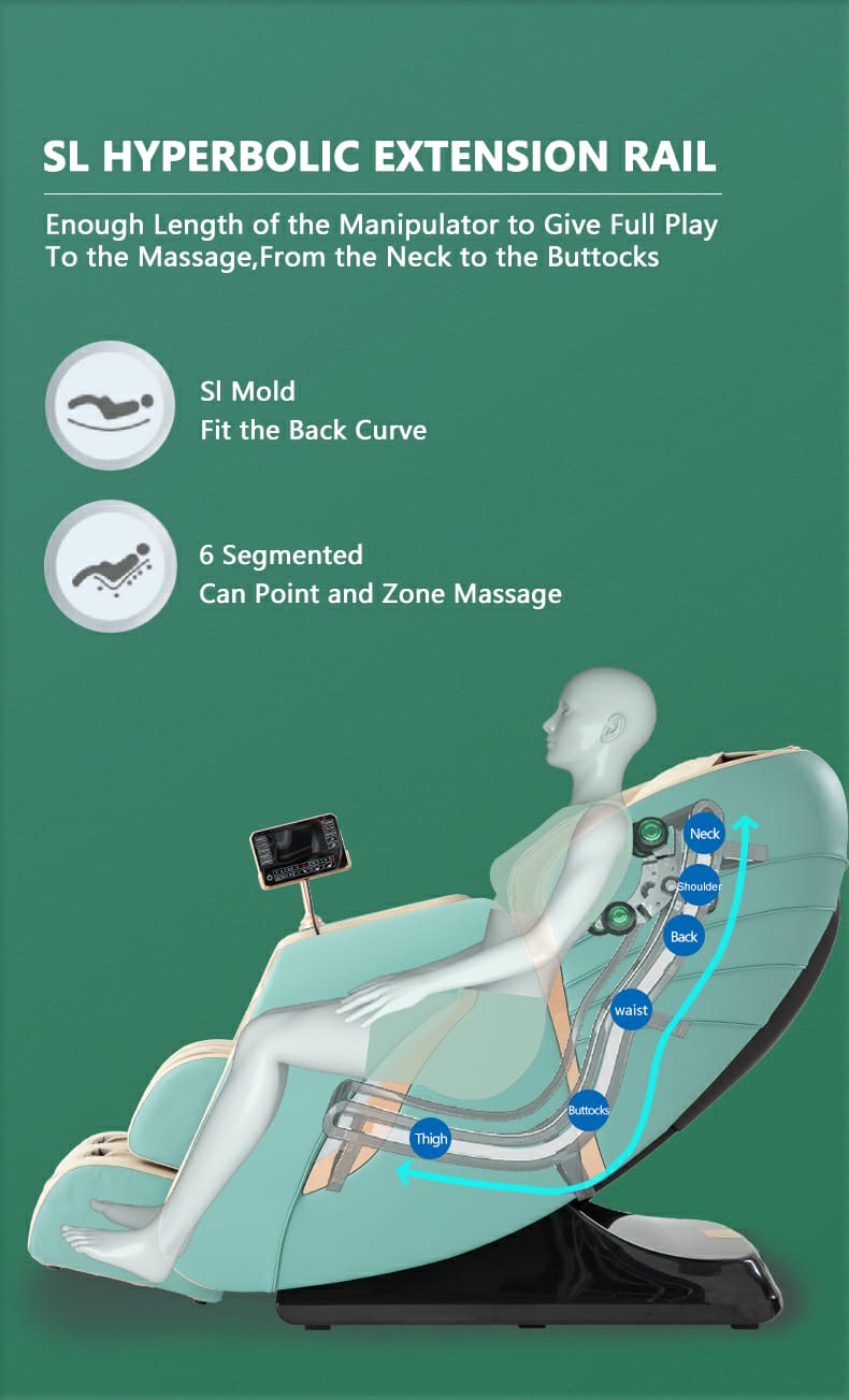 Premium Royal Luxury SL Track Massage Chair Full Body Massage Top Model